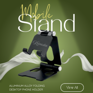 ALUMINUM ALLOY FOLDING DESKTOP PHONE HOLDER